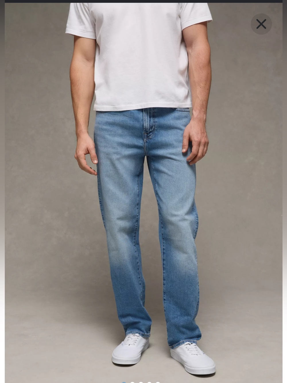 American Eagle original straight jeans colour: Bright Blue- Classic Wash 34x34
